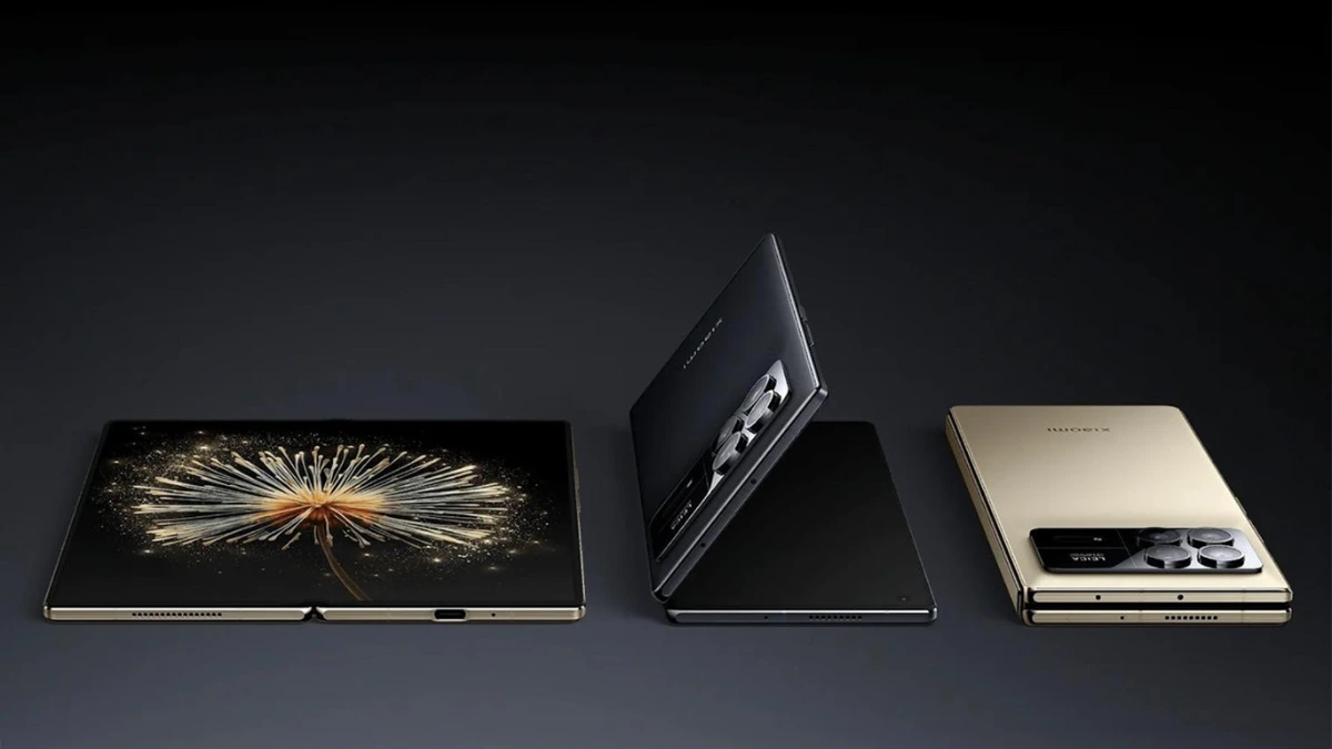 Apple iPhone Duo foldable smartphone shown open and folded