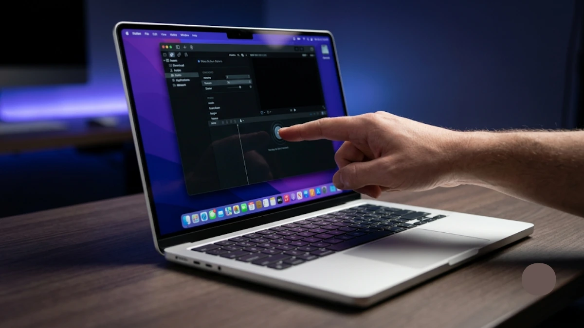 Concept of Apple's rumored touchscreen MacBook Pro