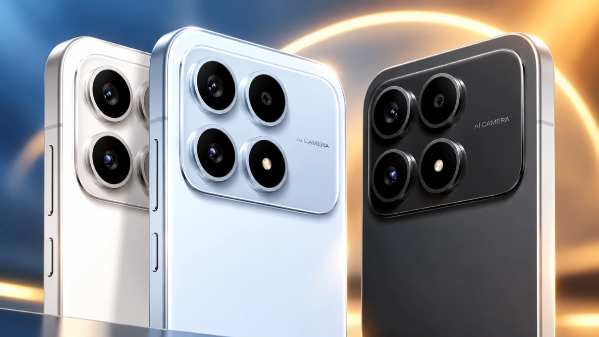 POCO X8s compact smartphone with OLED display